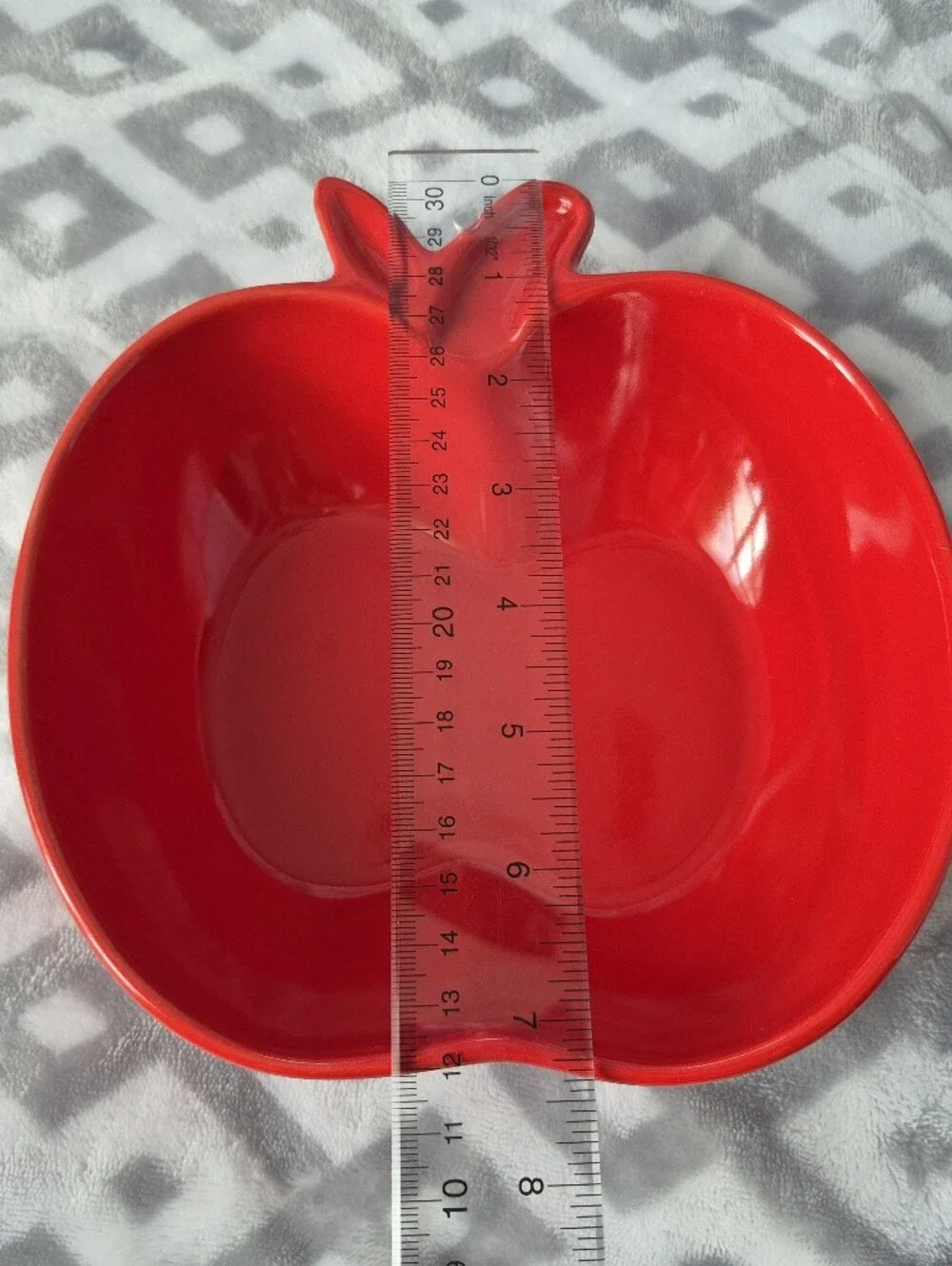Martha Stewart Collection - Set of 2 Bright Red Apple-Shaped Bowls